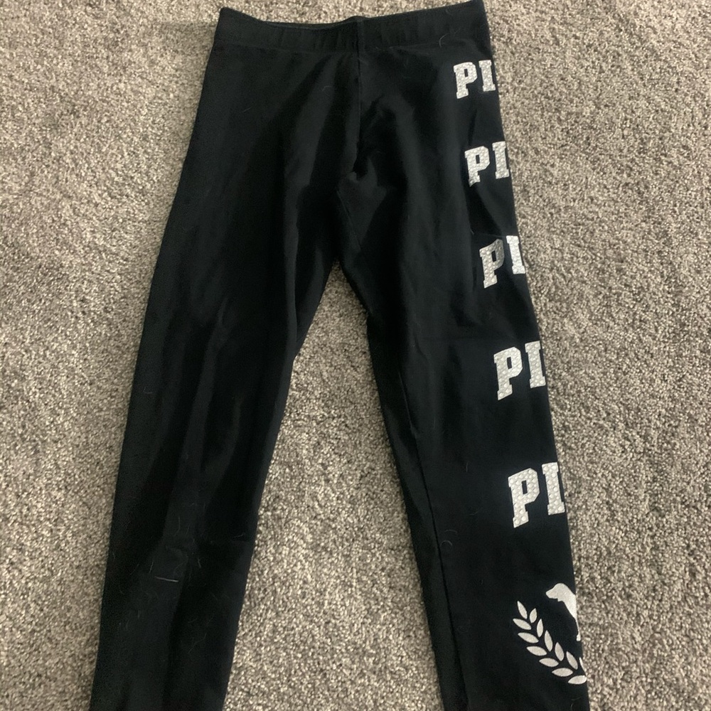 PINK, BLING cotton leggings